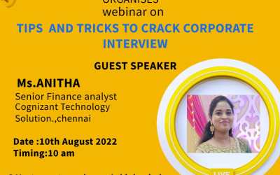 WEBINAR ON TIPS AND TRICKS TO CRACK CORPORATE INTERVIEW WEBINAR ON TIPS AND TRICKS TO CRACK CORPORATE INTERVIEW