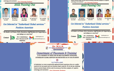 Placement of 2022 passing out Students in Sutherland Global Services Placement of 2022 passing out Students in Sutherland Global Services