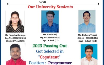 Placement Of 2023 Passing Out 5 Students At Cognizant Placement Of 2023 Passing Out 5 Students At Cognizant