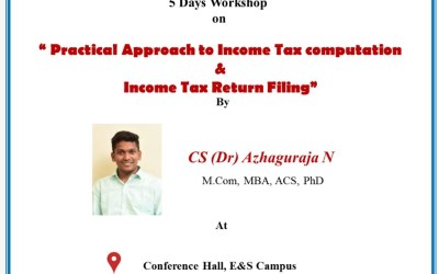Workshop On Income Tax Computation and Return Filing Workshop On Income Tax Computation and Return Filing