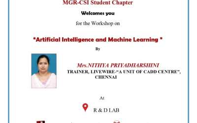 Workshop on Artificial Intelligence and Machine Learning Workshop on Artificial Intelligence and Machine Learning