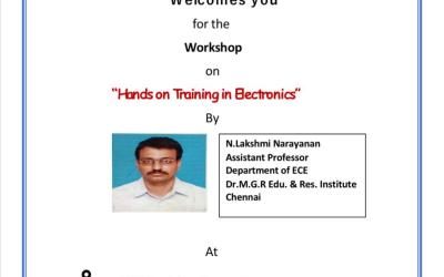 Workshop on ”Hands on Training in Electronics” Workshop on ”Hands on Training in Electronics”