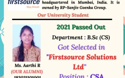 Placement Of 2021 Passed Out Student At Firstsource Solutions Placement Of 2021 Passed Out Student At Firstsource Solutions