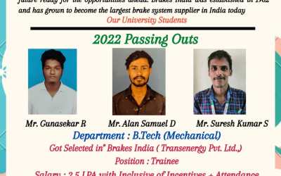 Placement of 2022 Passing Out Students Placement of 2022 Passing Out Students