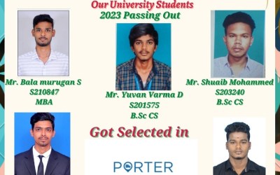 Initiatives Porter has recruited 5 Of 2023 Passing Out Students as Interns Initiatives Porter has recruited 5 Of 2023 Passing Out Students as Interns