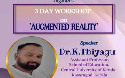 3 Day Workshop on ‘AUGMENTED REALITY’ Programme 3 Day Workshop on ‘AUGMENTED REALITY’ Programme