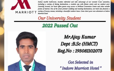 Placement Of 2022 Passed Out Student At Indore Marriott Hotel Placement Of 2022 Passed Out Student At Indore Marriott Hotel