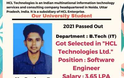 Placement of B. Tech IT Student Placement of B. Tech IT Student