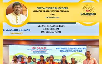 MGR Research Publication Reward Policy V2.0 – First Author Publications Winners 2022 MGR Research Publication Reward Policy V2.0 – First Author Publications Winners 2022