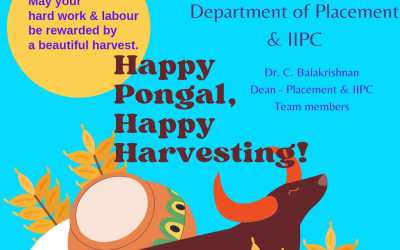Pongal Wishes from Department of Placement & IIPC Pongal Wishes from Department of Placement & IIPC