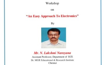 Workshop on An Easy Approach To Electronics Workshop on An Easy Approach To Electronics