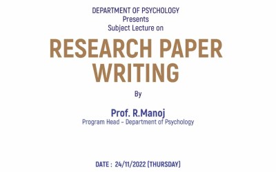 Lecture on Research Paper Writing Lecture on Research Paper Writing