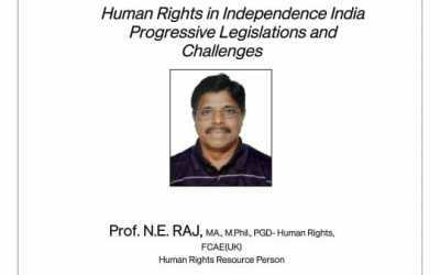 Special Lecture on Human Rights in Independence India Progressive Legislations and Challenges Special Lecture on Human Rights in Independence India Progressive Legislations and Challenges