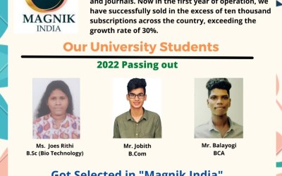 Placement of 2022 Passing out Students At Magnik India Placement of 2022 Passing out Students At Magnik India