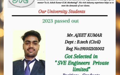 Placement of 2023 Passed Out Student in SVE Engineers Private Limited Placement of 2023 Passed Out Student in SVE Engineers Private Limited