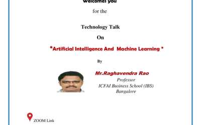 Technology Talk on Artificial Intelligence and Machine Learning Technology Talk on Artificial Intelligence and Machine Learning