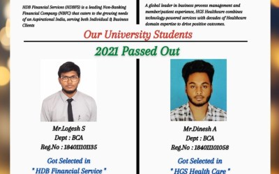 Placement Of 2021 Passed Out BCA Students Placement Of 2021 Passed Out BCA Students