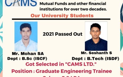 Placement of 2021 passed out MGRERI Students Placement of 2021 passed out MGRERI Students