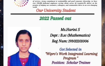 Placement of 2022 passed out B.Sc student in Wipro. Placement of 2022 passed out B.Sc student in Wipro.