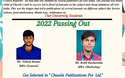 Placement of 2022 Passing out Students in Chawla Pvt. Ltd. Placement of 2022 Passing out Students in Chawla Pvt. Ltd.