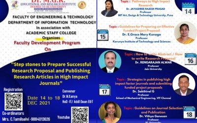 Step stones to Prepare Successful Research Proposal and Publishing Research Articles in High Impact Journals Step stones to Prepare Successful Research Proposal and Publishing Research Articles in High Impact Journals