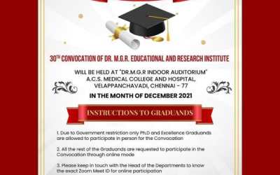 30th Convocation of Dr. MGR Educational & Research Institute 30th Convocation of Dr. MGR Educational & Research Institute