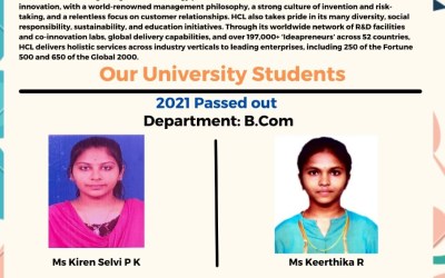 Placement of 2021 Passed out B. Com Students Placement of 2021 Passed out B. Com Students