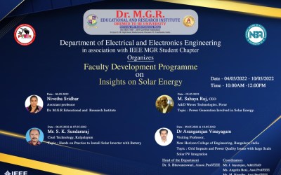 Faculty Development Program on Insights on Solar Energy Faculty Development Program on Insights on Solar Energy