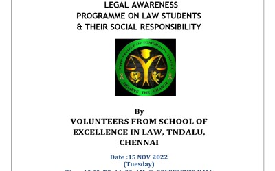 LEGAL AWARENESS PROGRAMME ON LAW STUDENTS & THEIR SOCIAL RESPONSIBILITY LEGAL AWARENESS PROGRAMME ON LAW STUDENTS & THEIR SOCIAL RESPONSIBILITY