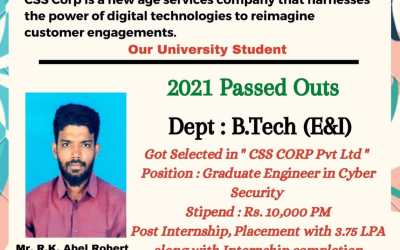 Placement of 2021 Passed out Student Placement of 2021 Passed out Student