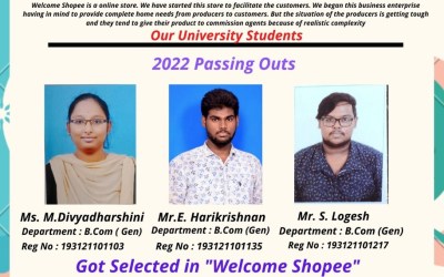 Placement of 2022 Passing out B Com Students Placement of 2022 Passing out B Com Students