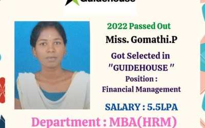 Placement Of 2022 Passed Out MBA Student At Guidehouse Placement Of 2022 Passed Out MBA Student At Guidehouse