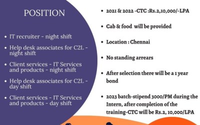 Announcement from Department of Placement and Training Announcement from Department of Placement and Training