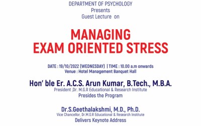 Guest Lecture on Managing Exam Oriented Stress Guest Lecture on Managing Exam Oriented Stress