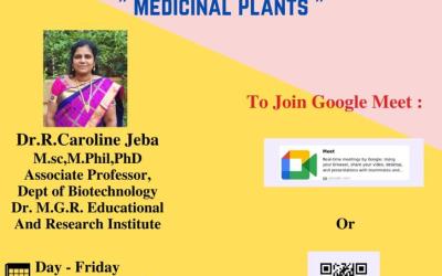 Guest Lecture on Medicinal plants Guest Lecture on Medicinal plants
