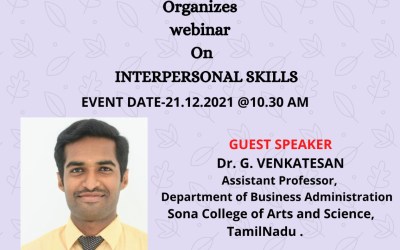 Webinar on Interpersonal Skills Webinar on Interpersonal Skills