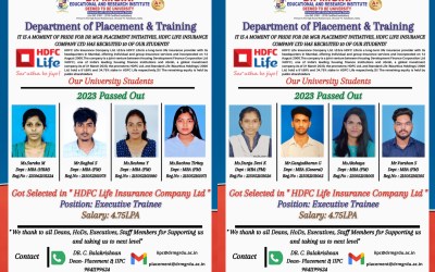 Placement of 2023 passing out 10 students in HDFC Life. Placement of 2023 passing out 10 students in HDFC Life.