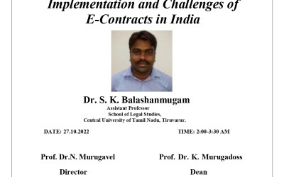 Implementation and Challenges of E-Contracts in India Implementation and Challenges of E-Contracts in India
