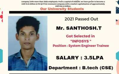 Placement of 2021 passed out B. Tech CSE Student Placement of 2021 passed out B. Tech CSE Student