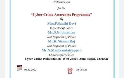 Cyber Crime Awareness Programme Cyber Crime Awareness Programme