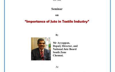 Seminar on Importance of Jute in Textile Industry Seminar on Importance of Jute in Textile Industry