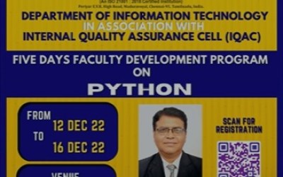 Faculty Development Program on Python Faculty Development Program on Python