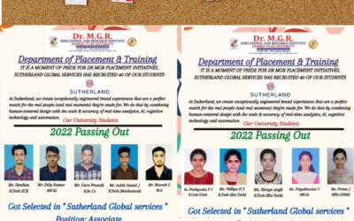 Placement of 2022 Passing Out Students in Sutherland Placement of 2022 Passing Out Students in Sutherland
