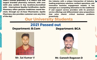 Placement of 2021 Passed Out Students Placement of 2021 Passed Out Students
