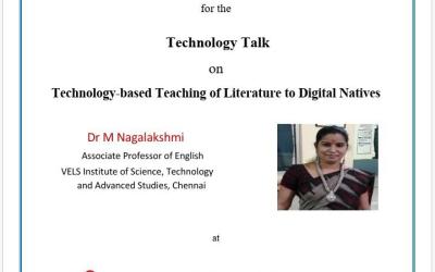 Technology Talk on Technology Based Teaching of Literature to Digital Natives Technology Talk on Technology Based Teaching of Literature to Digital Natives