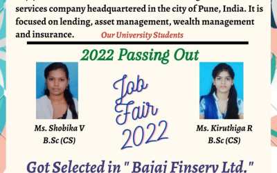 Placement of 2022 Passing Out Students in Bajaj Finserv Ltd. Placement of 2022 Passing Out Students in Bajaj Finserv Ltd.