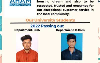 Placement of 2022 Passing out Students in AHAM Housing Finance Placement of 2022 Passing out Students in AHAM Housing Finance