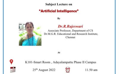 Guest Lecture on Artificial Intelligence Guest Lecture on Artificial Intelligence