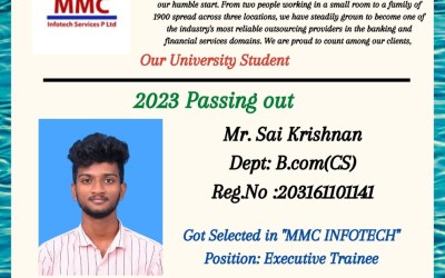 Placement Of 2023 Passing Out Student in MMC Infotech Placement Of 2023 Passing Out Student in MMC Infotech