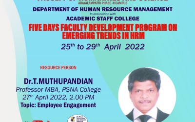Faculty Development Program on Employee Management Faculty Development Program on Employee Management